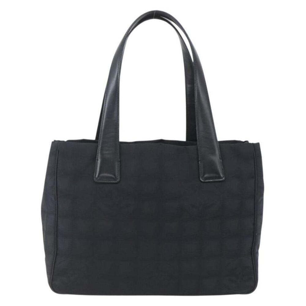 Chanel Travel Line Tote Nylon Black Nylon Tote Bag Bag